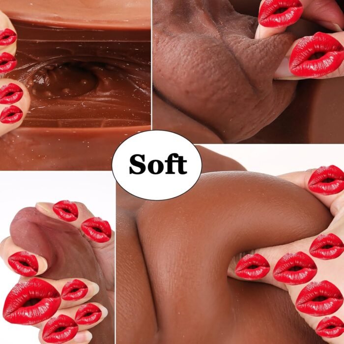 8lb Male Sex Doll with Flexible Dildo Realistic Sex Huge Cock, Torso Sex Dolls for Women 7.9 in Cock Female Masturbation Unisex Masturbator Tight Anal Adult Toy for Men Couple Women Gay Sex Toy - Image 7