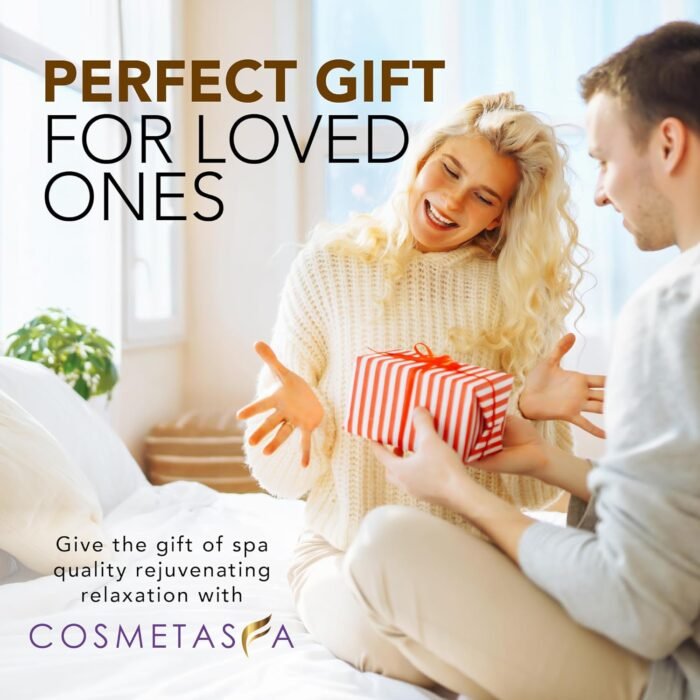 Cosmetasa Luxury Spa Gift Set for Women & Men - Relaxation Lavender Massage Oil, Citrus Coconut Massage Oil, Arnica Sore Muscle Massage Oil with Hot Stones, Roller Ball and Thumb Saver Massage Tools - Image 9