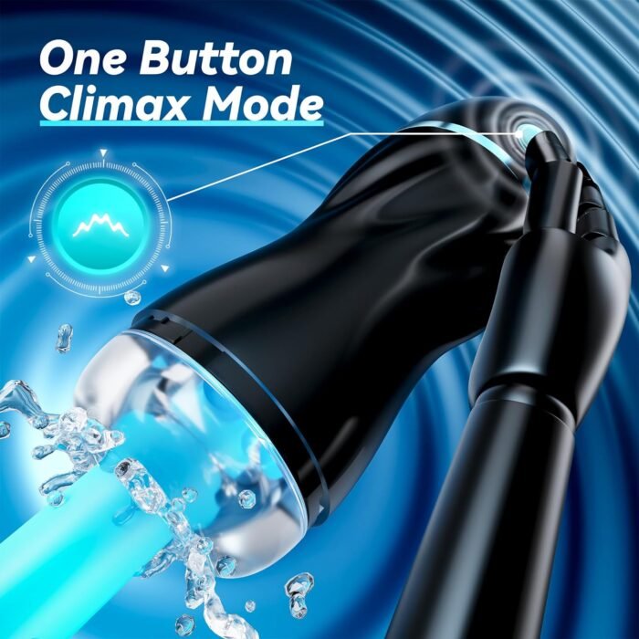 EINSEO Automatic Sucking Male Masturbators - Upgraded 7 Vibration & Suction Hands Free Pocket Pussy Male Stroker with 3D Realistic Textured, Blowjob Toy Mens Adult Male Sex Toys for Men Sex Machine - Image 3