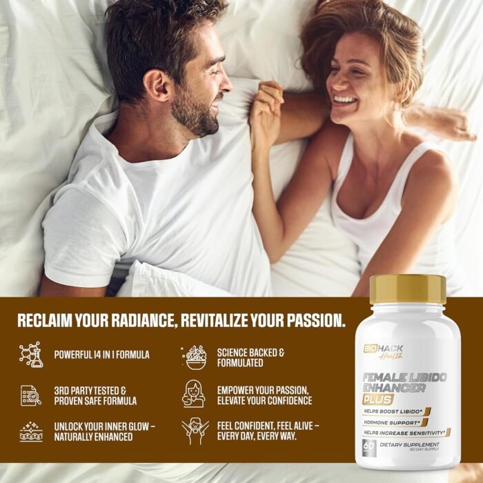 BioTruth Health #1 Rated Booster for Women | Maximum Strength Aphrodisiac | Boost Female Desire, Energy, Blood Flow | Maca Root, Longjack + 12 More Ingredients | 3rd Party Tested - 60 Capsules - Image 3