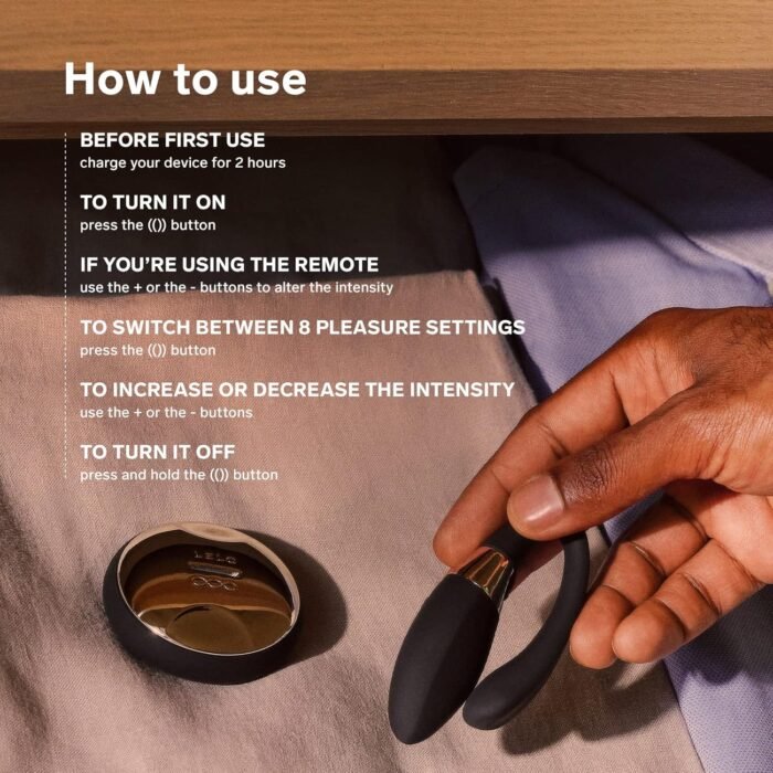 LELO TIANI Duo Couples Vibrator for Men and Women with 2 Powerful Motors and 8 Vibrations Settings, Completely Waterproof Adult Sex Toys for Couples, Sex Toys for Her, Vibrator for Couples, Black - Image 6