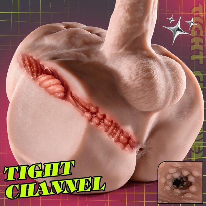 Male Sex Doll with Realistic Thick Dildo and Testis Male Masturbator Torso Butt with Tight Anal Hole Unisex Sex Toy for Gay Men Couples Masturbation 7.7 LB Adult Realistic Sex Dolls - Image 4