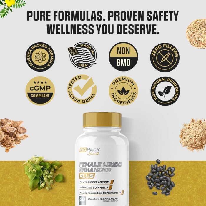 BioTruth Health #1 Rated Booster for Women | Maximum Strength Aphrodisiac | Boost Female Desire, Energy, Blood Flow | Maca Root, Longjack + 12 More Ingredients | 3rd Party Tested - 60 Capsules - Image 6