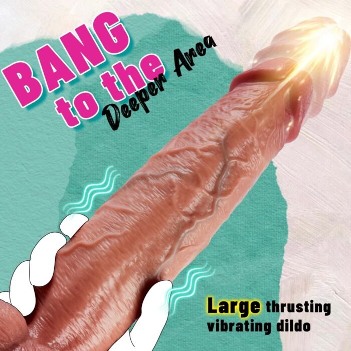 10.43" Huge Dildo Thrusting Vibrating Dildo Sex Toys for Women, Realistic Thick Dildo Vibrator with 6 Thrust Speeds & 10 Vibrations, G Spot Adult Toy for Men with Suction Cup Dildo Anal Dildo - Image 3