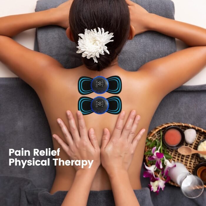PLENO 2 Mini Muscle Body Massager Host with 2 Replaceable Pads and 19 Speed 8 Modes for Pain Relief for Full Body and Relaxation of Arm, Leg Shoulder, Waist - Image 5