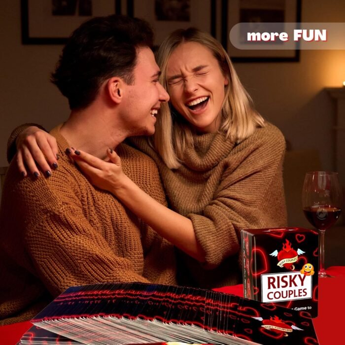 RISKY COUPLES - Super Fun Couples Game for Date Night: 150 Dares & Questions for Your Partner. Romantic Anniversary & Valentines Gifts. Card Game for Couple - Image 5