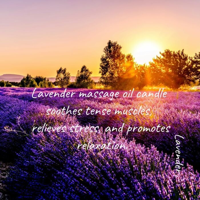 MELONY Lavender Massage Candle, 8.1oz Massage Oil & Lotion Candles for Relaxing Massage, Holiday Gift for Women & Men - Image 6