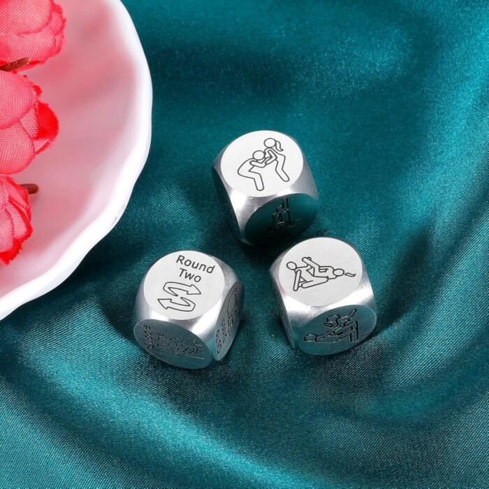 Sex Dice Adult Sex Toys Couples Games Date Night Dice Ideas Gifts for Boyfriend Girlfriend Romantic Gifts for Husband Wife Birthday Anniversary Steel Gift for Men Women Stocking Stuffer Valentines Day - Image 6