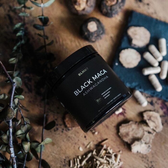 ELMNT 40,000mg 40x Strength Organic Black Maca Root + Ashwagandha - #1 Highest Potency Black Maca Root Capsules for Men Supplement 100% Pure Maca Peruana 40:1 Extract Maca Powder Pills Male Booster - Image 4