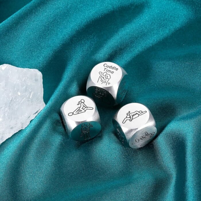 Sex Dice Adult Sex Toys Couples Games Date Night Dice Ideas Gifts for Boyfriend Girlfriend Romantic Gifts for Husband Wife Birthday Anniversary Steel Gift for Men Women Stocking Stuffer Valentines Day - Image 8