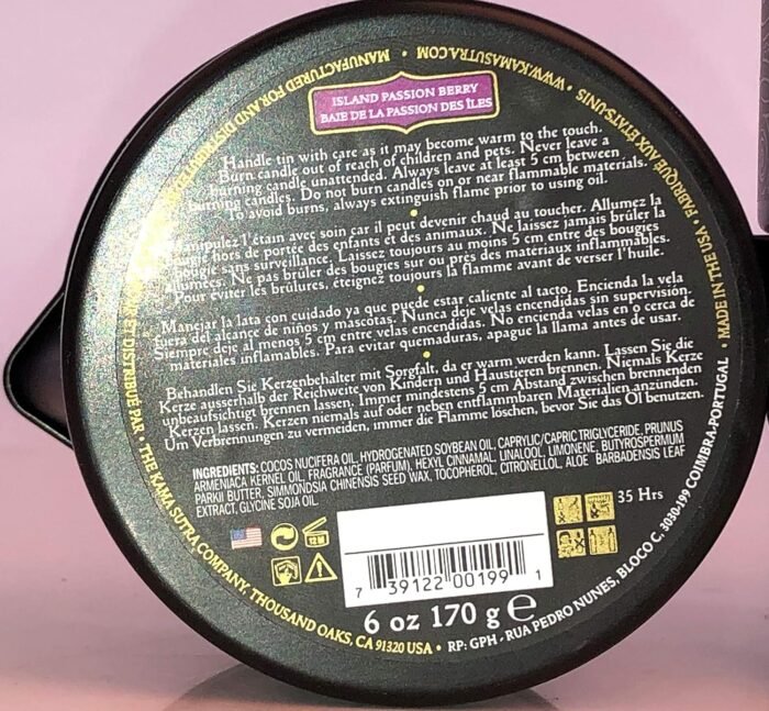 KAMA SUTRA Ignite Massage Candle - Coconut Oil and Soy Based - Island Passion Berry, 6 oz Candle Melts into a Warm Massage Oil, Couples Massage, Pour Spout Massage Candle - Image 8