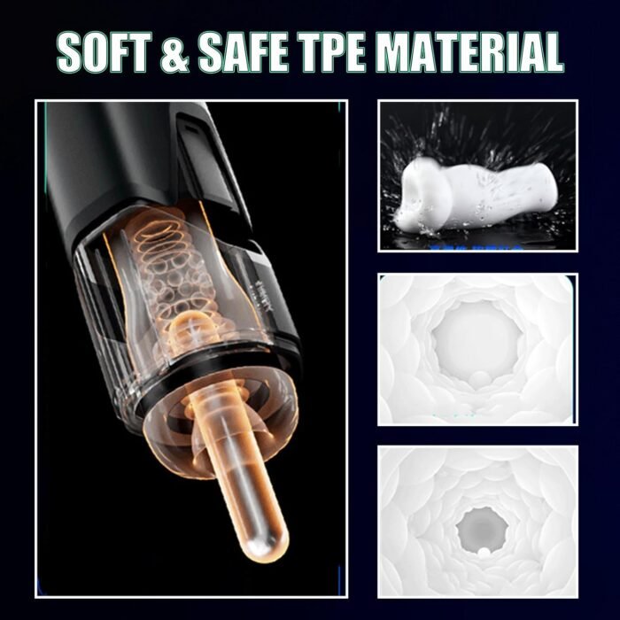 Automatic Male Masturbator Sex Toy Men Male Masturbation Male Sex Toy Male Strokers Penis Pump 7 Thrusting & Rotating Men's Sex Toy Hands Free Masturbators Pocket Pussy Sex Machine Adult Sex Toy - Image 4