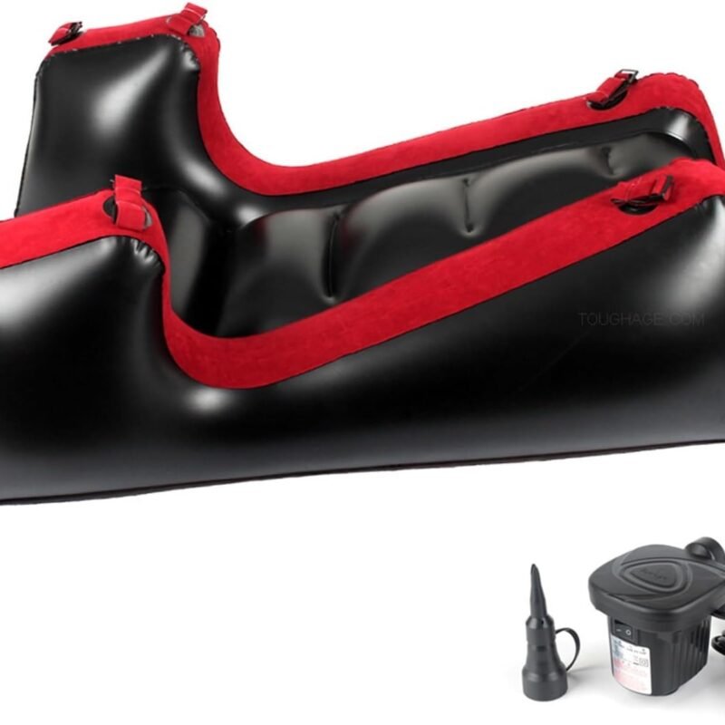 with Inflatable & Portable, Energy-Saving Inflatable Sex Sofa Chair with Electric Air Pump,PVC Flocked Sex Bondage Furniture Ramp Cushion, Couples BDSM Toys Deeper Position Support Pillow