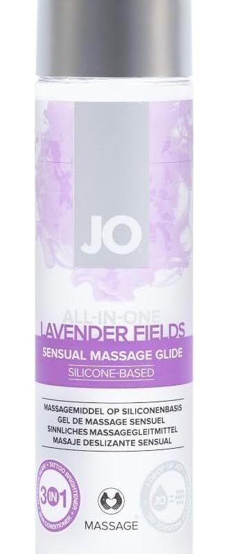 System Jo Sensual Massage Oil, Lavender, 4.5-Ounces Bottle