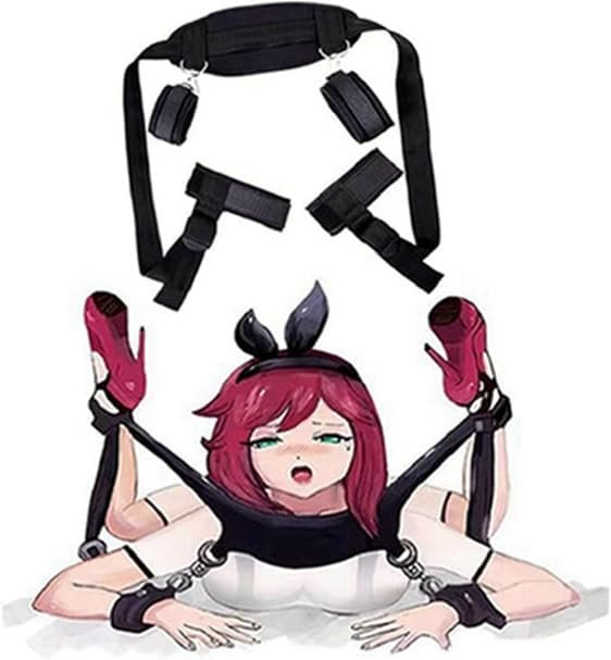 Bondaged Bed Frame King Bed Straps for Couples Adult Play Wrist and Ankle Bed Restraints for Queen Size Bed Sex Handcuffs Set BDSM Furniture Bondage Restraints Sex Set for Bed Women Toy Sweater