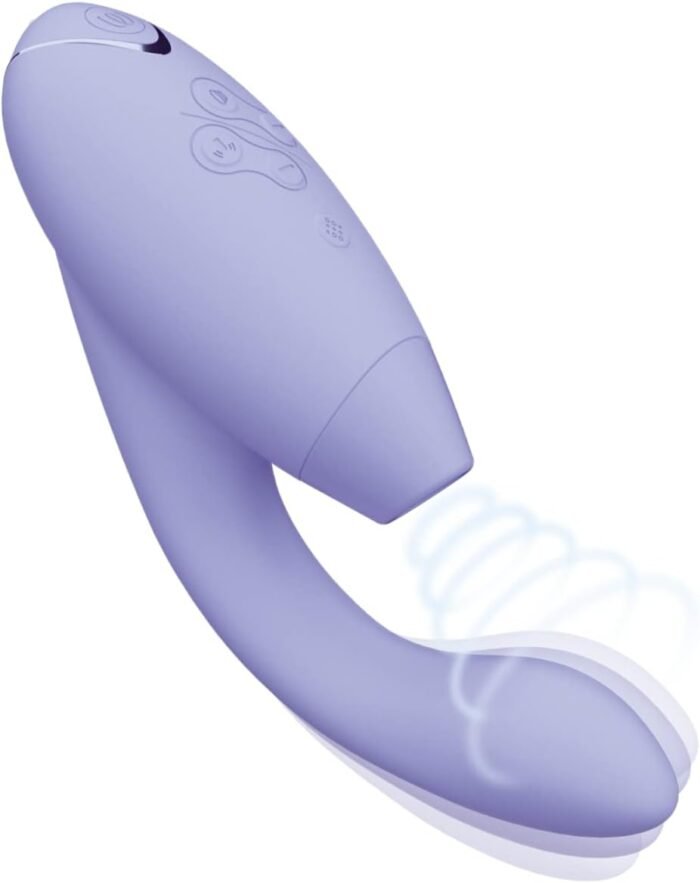Womanizer Duo 2 Clitoral Sucker Rabbit Vibrator Sex Toy | Clit Sucking Gspot Vibrating Stimulator | Clitoris Suction | Sexual Pleasure Device | Dildo | Adult Toys for Women | Dual Stimulator | Lilac