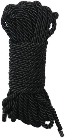 BDSM Bondage Rope Restraint SM Straps for Adult Fetish Sex Toys Restraints BDSM Kit Sex Games Bedroom Beginner Couple 32 Feet (Black)