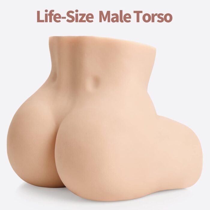 Male Masturbator Sex Anus Doll, Realistic Big Butt Ass with Fluttering Testicles & Anal Sex Stroker for Gay Masturbation, Adult Sex Toys for Gay & Men (Flesh) - Image 3