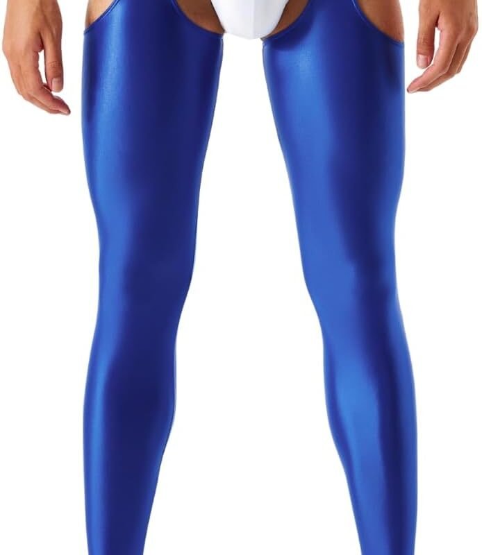 Shiny Leggings For Men, Sheer Underwear Pants, Rave Party Outfits, Gay Lingerie Sissy Clothes Tights Sexy Glow