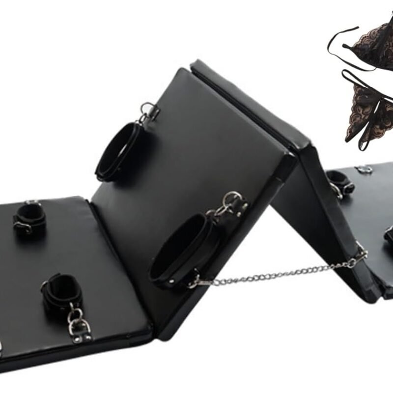 2024 Sex Furniture for Bedroom BDSM Kit Sex Swing Portable Sex Bondage Restraint System, Leather BDSM Furniture with Handcuffs, Ankle Cuffs Hoodeis XA011