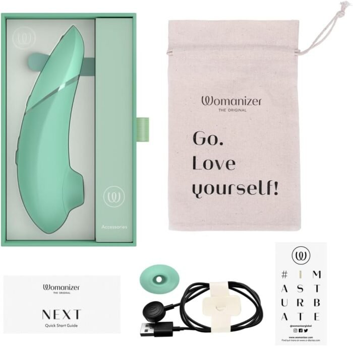 Womanizer Next 3D Pleasure Air Clitoral Sucker Sex Toy Stimulator | Suction Vibrator for Women and Couples Vibrating Adult Sex Toys with 14 Intensity Levels Waterproof Clit Sucker | Sage - Image 8