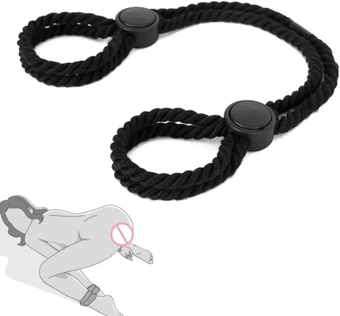 BDSM Sex Bondage Rope Sexual Restraints Sex Toys for Women with Adjustable Buckle Leg Strap Handcuff for Couple SM Slave Sex Game Play - Image 2