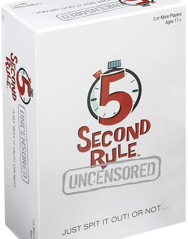 5 Second Rule Uncensored - Fun Card Game for Game Night with Friends - for Ages 17 and Up