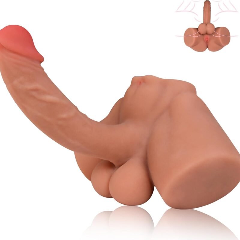 6.4Lbs Male Sex Doll with Flexible Dildo, Sex Dolls with Huge Cock for Female Masturbation, 2 in 1 Gay Sex and Unisex Sex Toy, Tight Anal Adult Toy Men Women Gay Couple