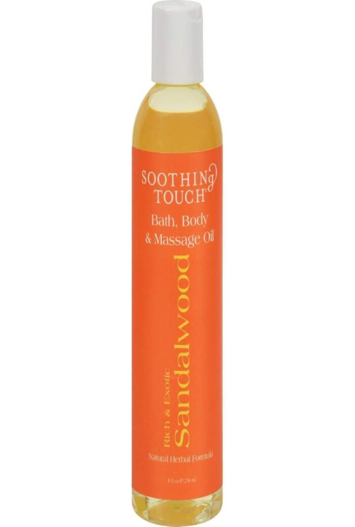 Soothing Touch Bath Body & Massage Oil, Rich & Exotic Sandalwood - 8 Oz