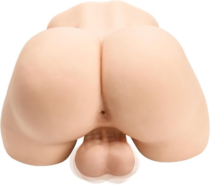 Male Masturbator Sex Anus Doll, Realistic Big Butt Ass with Fluttering Testicles & Anal Sex Stroker for Gay Masturbation, Adult Sex Toys for Gay & Men (Flesh)