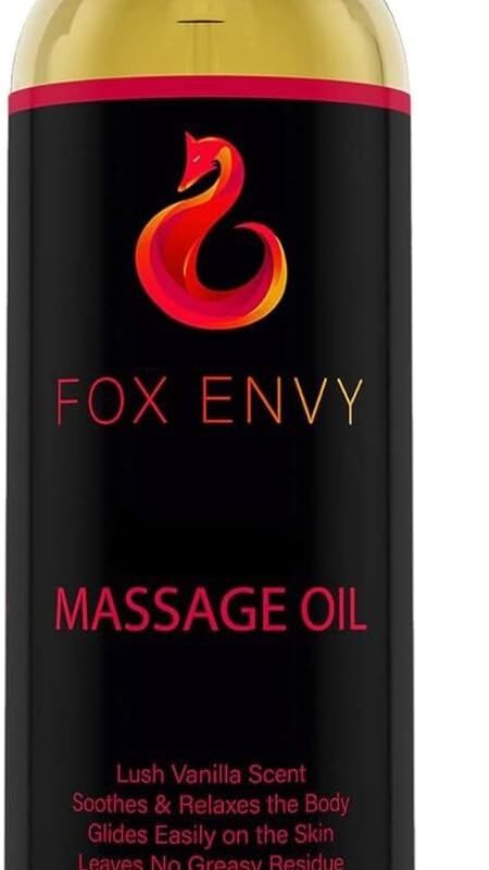 Body Massage Oil: Massage Oil for Massage Therapy, Premium Massaging Oil-Lush Vanilla Scent with Jojoba & Coconut Massage Oil, Therapeutic Massage, Oil 1Bottle, 8 fl oz