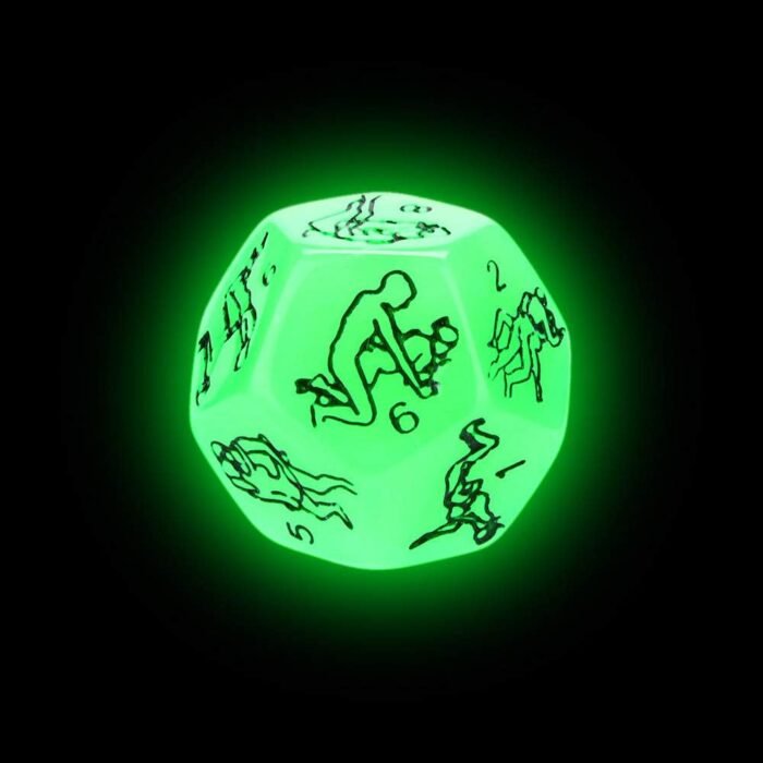 2 Pcs Glow in The Dark Dice Set,Sex Dice for Couples Naughty, Dice Game Set for Adult to Make - Image 5