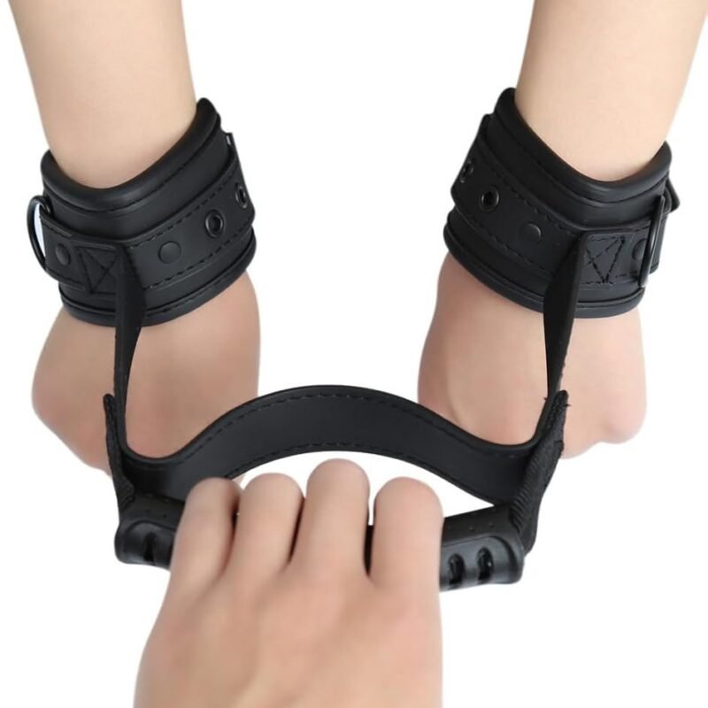 Adult Leather SM BDSM Handcuffs Bondage Erotic Sex Toy for Women Couples Handcuffs Restraint Set Fetish Slave Role Play Sex Toy Adjustable Hand Restraints Bondage Set