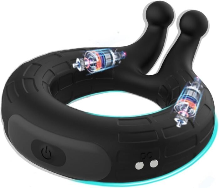 Vibrating Cock Ring TRACROD Male Sex Toys for Men Penis Ring Vibrator with 10 Vibrating Patterns, Pleasure Couples Vibrator with G Spot Clitoris Stimulator，Adult Sex Toy & Games for Couples Women