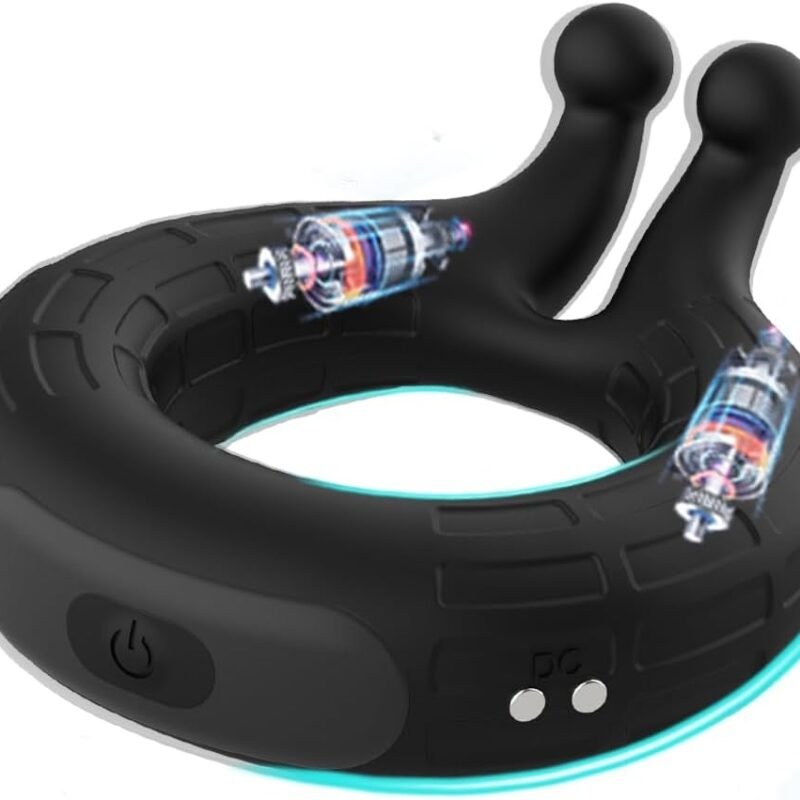 Vibrating Cock Ring TRACROD Male Sex Toys for Men Penis Ring Vibrator with 10 Vibrating Patterns, Pleasure Couples Vibrator with G Spot Clitoris Stimulator，Adult Sex Toy & Games for Couples Women