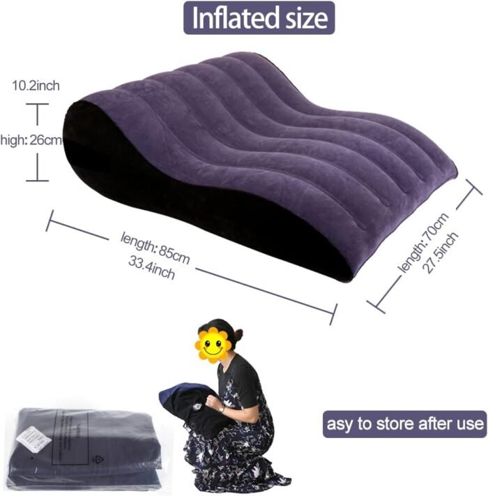 Sex Furniture for Bedroom Inflatable Sofa Bed ramp Body Position Pillow Couch Stool Sex Accessories for Adults Couples Fun Sex Toys Chair Cushion kit seat mat BDSM Sex Stuff Posture Bench - Image 3