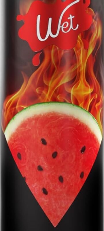 Wet Fun Flavors Juicy Watermelon 4 in 1 Warming Flavored Tasty Lube 3 Fl Oz, Premium Personal Lubricant, Men, Women & Couples, Foreplay & Massage, Paraben Free, Gluten Free, Stain Free, Sugar Free