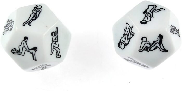 2 pcs of 12 Sides Funny Sex Position Dice for Bachelor Party or Adult Couples Novelty Toys Game Gift - Image 3