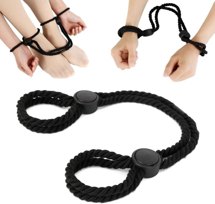 BDSM Sex Bondage Rope Sexual Restraints Sex Toys for Women with Adjustable Buckle Leg Strap Handcuff for Couple SM Slave Sex Game Play - Image 3