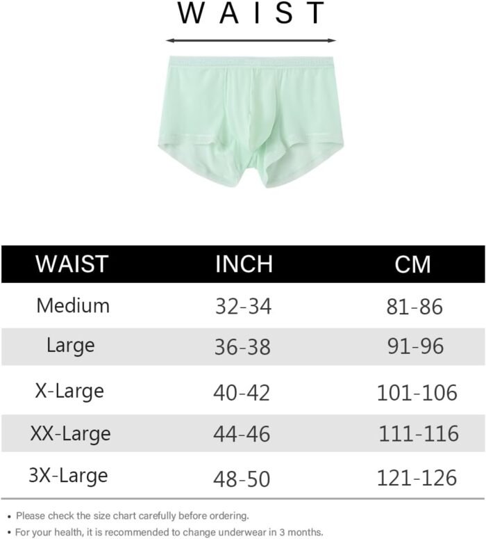YINYOUYU Mens Sexy Ice Silk Underwear See Through Boxers Sheer Trunks Ultra Thin Bulge Pouch Boxer Briefs - Image 8