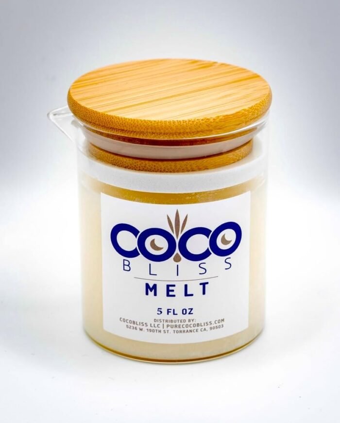 Coco Bliss Melt - Massage Candle Natural Coconut Moisturizing Body Oil Candles for Women, Men & Romantic Couples | Body Essential Oil Candle Vanilla Scent, Vitamin E Almond Oil, Cocoa Butter - 5oz - Image 4