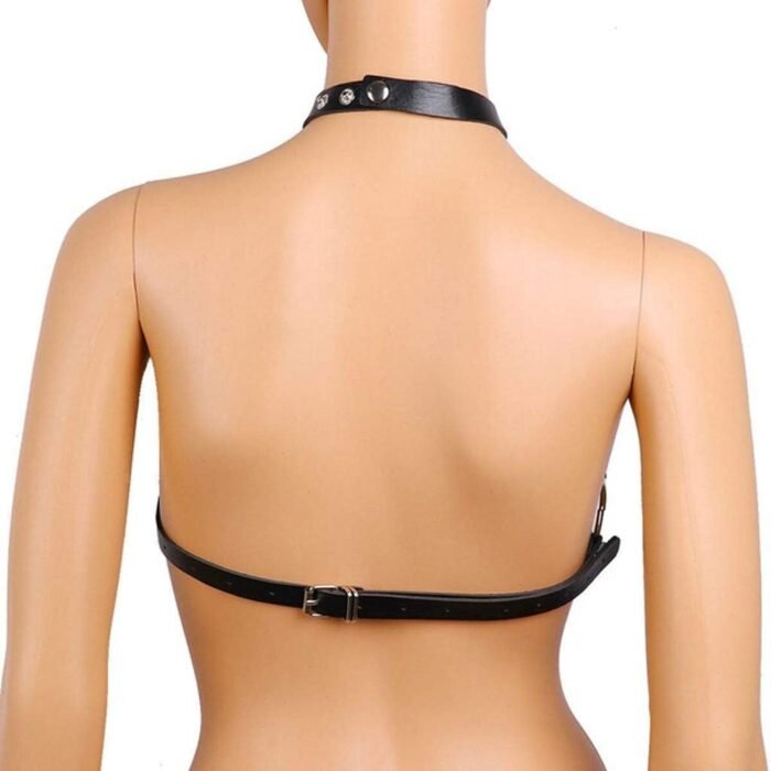 Sexy Women Lingerie Body-Harness Faux Leather Open Bra Full Cage Bondage Hollow Out BDSM Festival Clothing - Image 3
