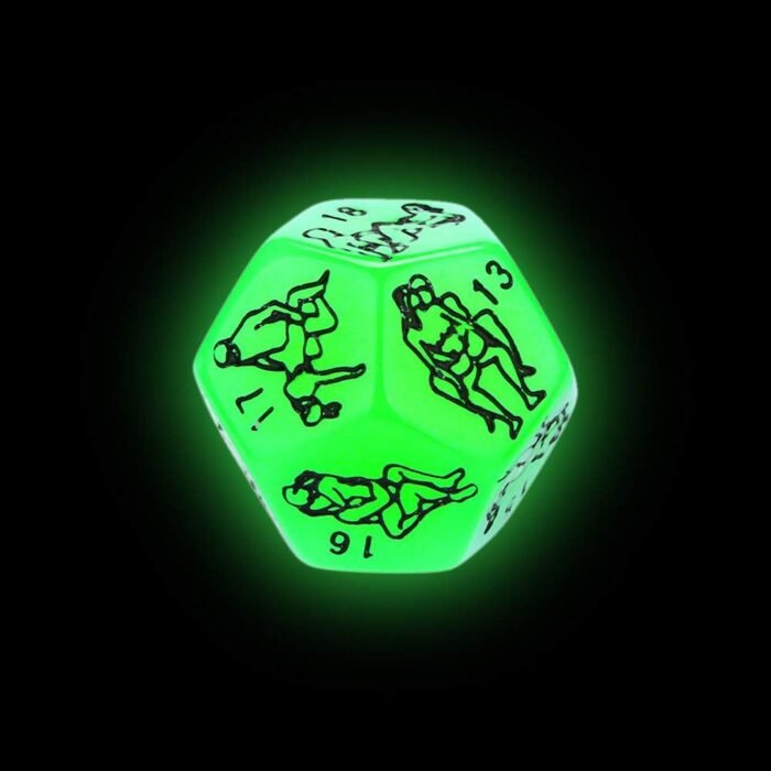 2 Pcs Glow in The Dark Dice Set,Sex Dice for Couples Naughty, Dice Game Set for Adult to Make - Image 4