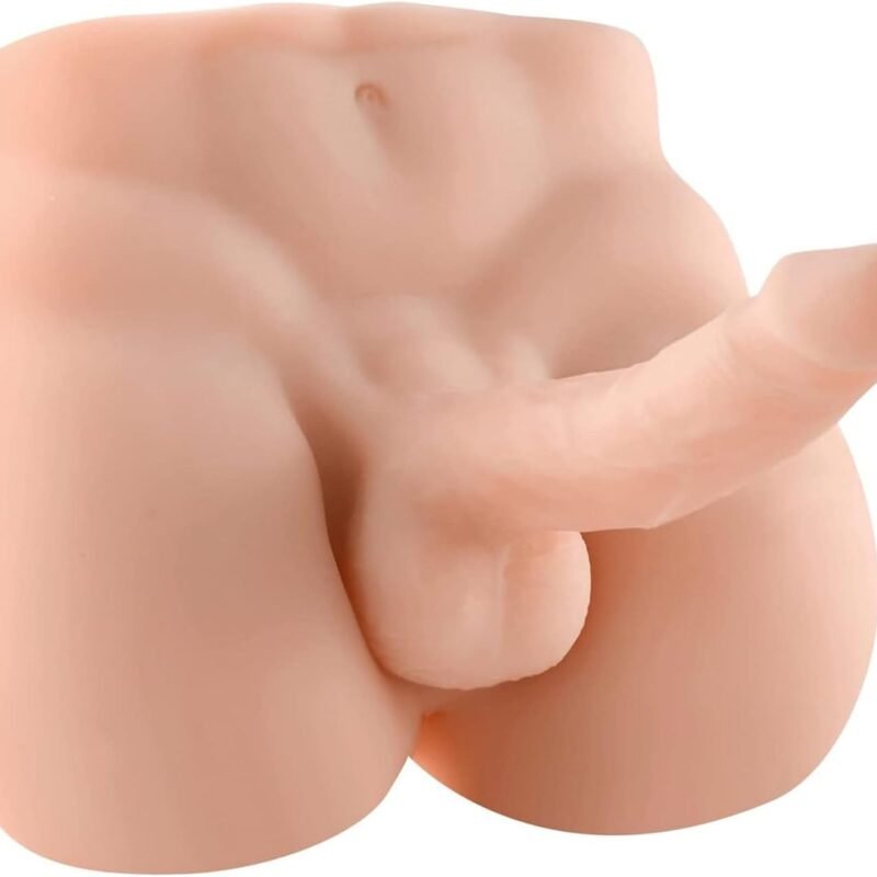 Male Sex Doll for Women Torso Masturbator 6.8LB Realistic Flexible 7.08in Dildo Huge Cock Female Masturbation Torso Dildo with Tight Anal Hole Unisex Adult Sex Toy for Women Gay Couple