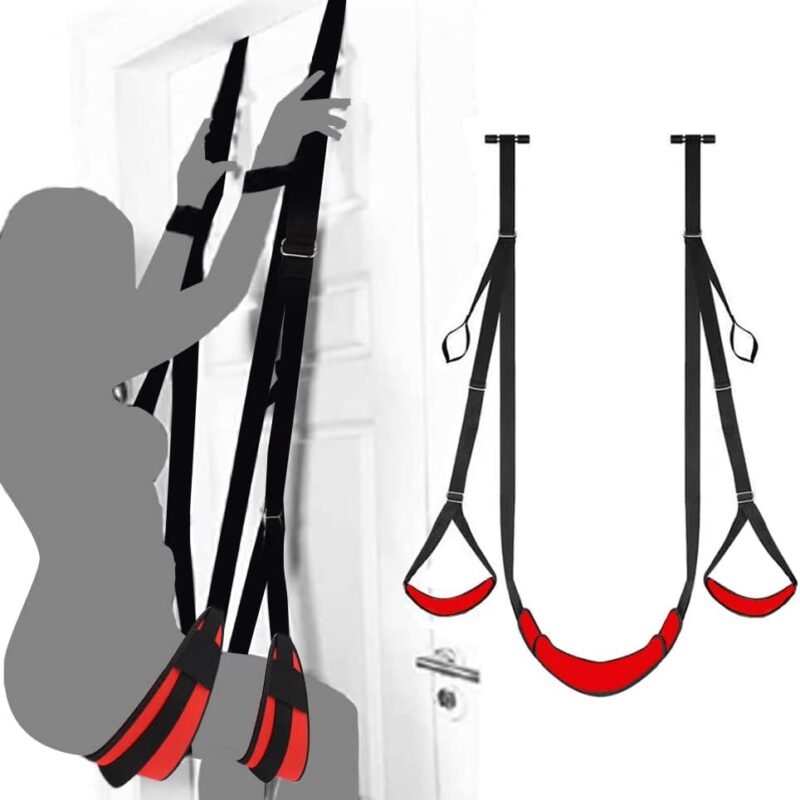 Frequent Flyer Door Swing Sex Furniture for Bedroom Door Sex Swing Over The Door Swing Adult Swing for Couples Sexy Gifts Hold 300Lbs Sex Furnitures for Adults Sex Swing Couples Sweater Toys adult JH3