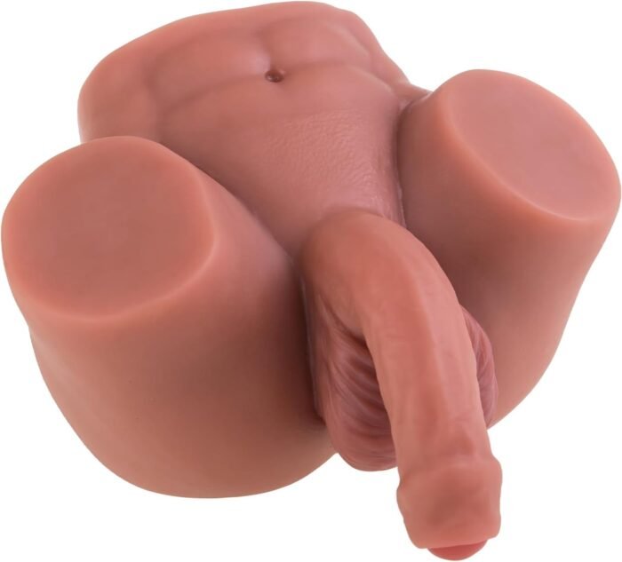 8.25LB Male Dildo Sex Doll for Gay Men, Realistic Swinging Penis & Tight Anus Male Masturbator Stroker Sex Toy, Hands Free Stroker 3D Lifelike Soft Gay Love Butt with Testicles Anal, Ass Toy Sex Doll