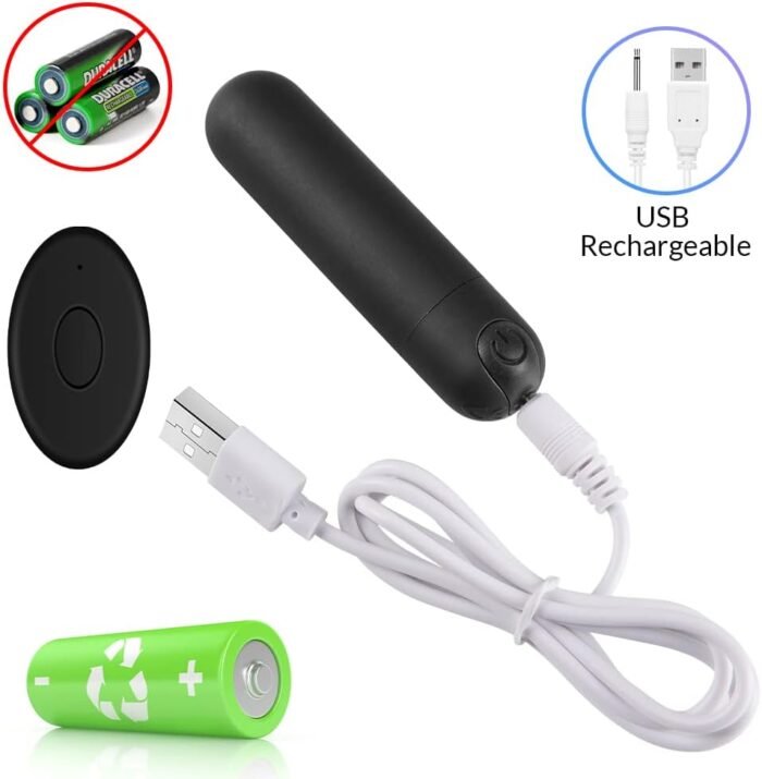 Vibrator Remote Control Vibrate Massager - 10 Speed for Travel USB Rechargeable Waterproof Vibrator Wand - Adult Toys for Women (Black)…… - Image 4