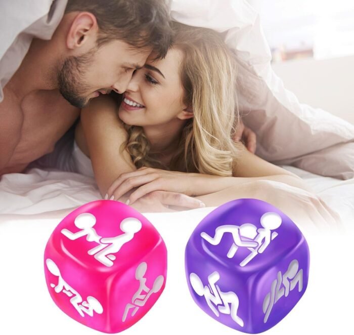 2-Piece Dice Game Set, Sex Positions for Couples, Erotic Dice Sex Positions Textbook for Couples, Dice Game, Humour Game, Couple, Party Games, Bedroom Gift for Couples, Adults, Sex