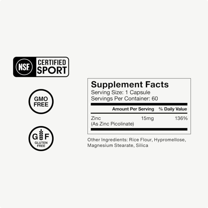 Momentous Tongkat Ali for Men and Women, Momentous Zinc Picolinate 15mg -Natural Performance Supplement for Health & Wellness 30 Servings, Promotes Joint Health & Lean Muscle Mass, 60 Servings - Image 8