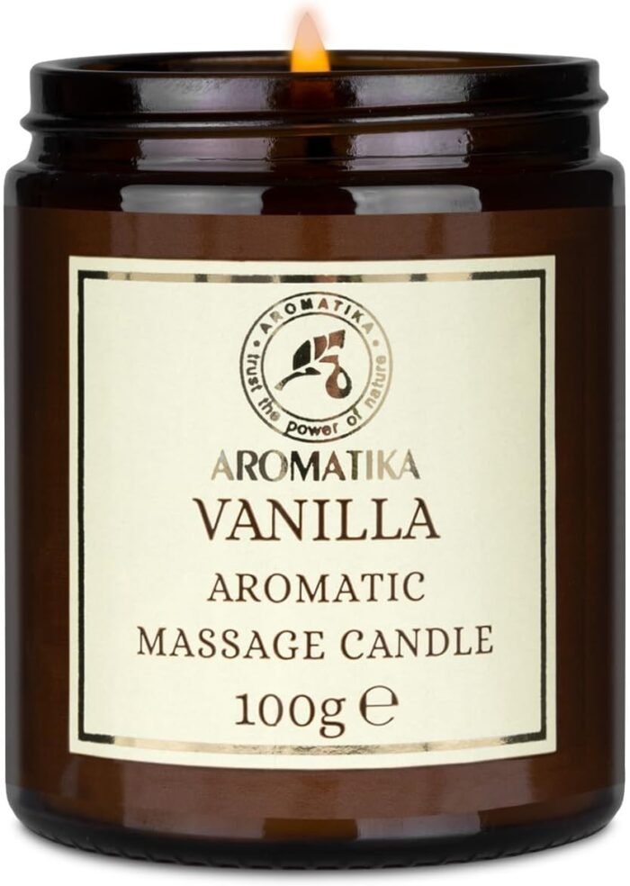 Scented Massage Candle Vanilla - Relaxing Massage Candle - Soy Wax Candle 3.5Oz - Massage Candle with Coconut and Almond Oils - Vanilla Oleoresin - Body Care - Calming - Beauty - Aromatherapy - Image 2